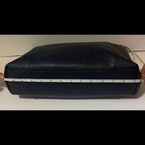 Navy blue Leather Coach purse great condition - Picture 6 of 11